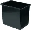 A black rectangular bin or container is shown from a slightly elevated angle against a white background. Anteprima dell’immagine prodotto