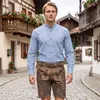 Trachtenhemd mit Stehkragen für Trachtenlederhosen kariert, Produktbild-Vorschau 4