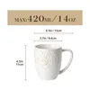 VANCASSO Becher Set, 4-tlg Steingut Tassen, 420ml Produktbild-Vorschau 2