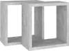 vidaXL Würfelregale 2 Stk. Betongrau 30x15x30 cm Produktbild-Vorschau 5