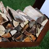 HOME DELUXE - Rdzawy schowek na drewno - PAULO - 160x40x60 Podgląd zdjęcia produktu 5