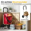 Einkaufstrolley klappbar mit Lufträdern 45 kg – Produktbild-Vorschau 5