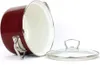 Topf, Klassischer Emailletopf, massiv, rot 16 cm 2,1 l Produktbild-Vorschau 4