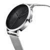 Alienwork Damen-Armbanduhr Quarz silber mit Metall Mesh Produktbild-Vorschau 2