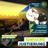 tillvex Klemmmarkise 250 cm Gelb/Weiß mit Solar LED mit Produktbild-Vorschau 5