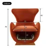 A diagram of an orange lounge chair with dimensions indicated. Náhled obrázku produktu