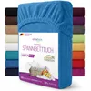 EllaTex Frottee Spannbettlaken 90x200 – 100x200 Baumwolle – Produktbild-Vorschau 1
