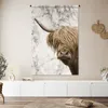 MuchoWow® Wandteppich Wandbehang Schottisches Hochlandrind Produktbild-Vorschau 6