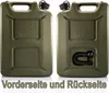 BigDean Benzinkanister 20L in Olivgrün mit flexiblem Produktbild-Vorschau 3
