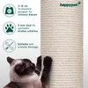 HAPPYPET Sisalstamm für Kratzbaum Ø 18 cm - 40/50/60/80 cm, Produktbild-Vorschau 3