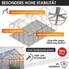 BRAST Gewächshaus Aluminium mit Fundament | 380x250x235cm | Produktbild-Vorschau 4