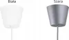 Two pendant lamp shades, one white and one gray, are shown against a white background. Produktbild-Vorschau