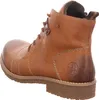 A single brown leather boot is shown from a side-rear angle against a white background. Produktbild-Vorschau