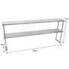 Kukoo Gastro Edelstahl KuKoo Regal Aufsatzbord Arbeitstisch Produktbild-Vorschau 2