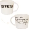 Tasse für Schwester Porzellan Herzboden mit Spruch: 'Wenn Produktbild-Vorschau 1