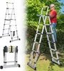 Aluminiowa drabina teleskopowa Izrielar 2.0M srebrna, Podgląd zdjęcia produktu 8
