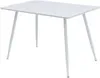 A white rectangular table with four angled legs on a white background. Produktbild-Vorschau