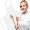 Premium Küchenschürze Weiß 68×94 cm – Kochschürze für Damen Produktbild-Vorschau 1