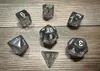 Chessex Polyhedral 7 Die Würfel-Set Translucent Smoke/Weiß Produktbild-Vorschau 2