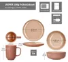 Ritzenhoff Jasper 18tlg Frühstücksset Puder Steingut Teller Produktbild-Vorschau 6