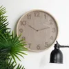 Elegantné nástenné hodiny 38 cm s dreveným povrchom    Náhľad obrázku produktu 8
