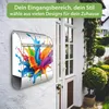 banjado Design Briefkasten Stahl silber mit Zeitungsfach Produktbild-Vorschau 3