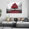 Leinwandbild Roter Baum Landschaft 120x80 Feeby Grau bild Produktbild-Vorschau 2