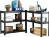 Metallregal 183 x 90 x 45 cm SCHWARZ Merkury Light Produktbild-Vorschau 7