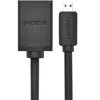 A close-up studio shot of a black Ugreen Micro-HDMI to HDMI cable against a white background. Produktbild-Vorschau