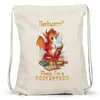 Bookworm? Please, I Am A Bookdragon Turnbeutel Gymsack  Produktbild-Vorschau 3