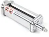 A close-up studio shot of a stainless steel pasta roller attachment for a KitchenAid mixer. Náhled obrázku produktu