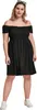 Dámské šaty Urban Classics Ladies Smoked Off Shoulder Dress Náhled obrázku produktu 6