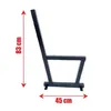 Bankbeine 2stk. 41x83 cm schwarz pulverbeschichtet Produktbild-Vorschau 3