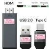 USB-C zu HDTV HDMI Adapter Kabel Stecker Grau bis zu 4K 2K Produktbild-Vorschau 1