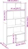 vidaXL Regál na knihy biely 100x36x189 cm Materiál na báze Náhľad obrázku produktu 8