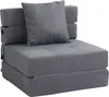 HOMCOM Schlafsessel klappbar, dunkelgrau, Schlafsofa & Produktbild-Vorschau 1