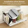 2x Teleskopschublade Korbauszug Küchenschrank Organizer Produktbild-Vorschau 3