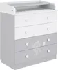 Commode à langer 800 Shefa Kids Blanc-Gris 4 tiroirs motif Voir les images du produit 1