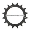 A black gear-like object with teeth, likely a traction enhancement for a robotic lawnmower, is shown against a white background. Produktbild-Vorschau
