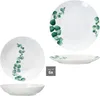 12-częściowy serwis obiadowy eucalyptus biała porcelana 6 Podgląd zdjęcia produktu 5