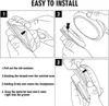Diagrams showing how to install ear pads on headphones. Náhled obrázku produktu