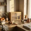 Bambus Brotkasten DOPPIO, 17 x 40 x 31 cm, zwei Regale Produktbild-Vorschau 2