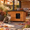 Katzenhaus XL Katzenhütte Katzenhöhle Outdoor draußen Produktbild-Vorschau 1