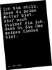 Mr. & Mrs. Panda Postkarte Ich bin stolz, dass... - Schwarz Produktbild-Vorschau 1