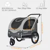 DOGGYHUT Large Fahrradanhänger & Hundebuggy 2 in 1 für Produktbild-Vorschau 6