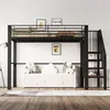 A loft bed with a sofa underneath, set against a white wall. Produktbild-Vorschau