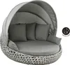 Dehner Gartenmöbel Sunlounger Miami, mit Faltdach und Produktbild-Vorschau 3