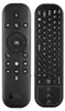 Two black remote controls are shown side-by-side against a white background. Produktbild-Vorschau