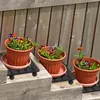 UISEBRT WPC Chariot à plantes carré 30 x 30 cm, charge max. Voir les images du produit 8