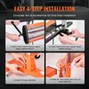 A collage of four images showing the steps for installing an infrared curing lamp. Anteprima dell’immagine prodotto